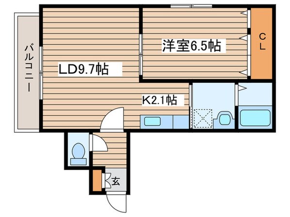 グランメールＮ15の物件間取画像